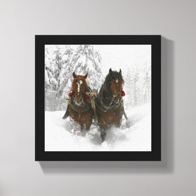 Sleigh Ride Canvas Print (Front)
