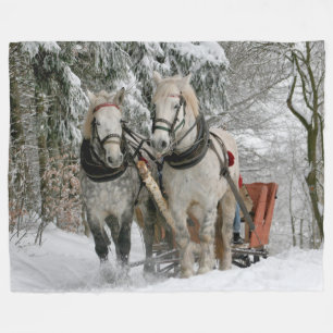 Sleigh Ride Fleece Blanket