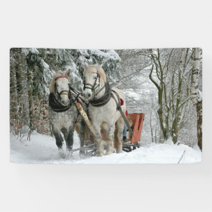 Sleigh Ride in Winter Wonderland Banner