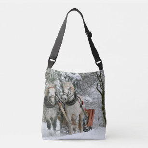 Sleigh Ride in Winter Wonderland Crossbody Bag