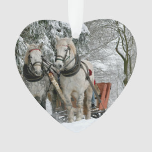 Sleigh Ride in Winter Wonderland Ornament