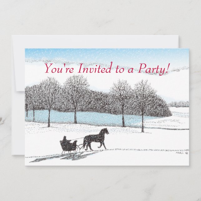Sleigh Ride Invitation (Front)
