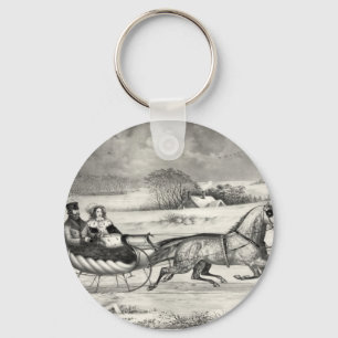 Sleigh Ride keychain