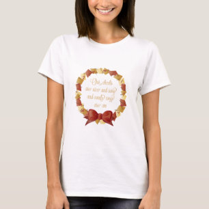 Sleigh Ride Lyrics Design T-Shirt