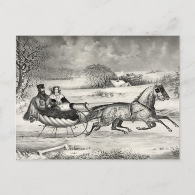Sleigh Ride postcards (Front)