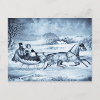 ''Sleigh Ride'' postcards