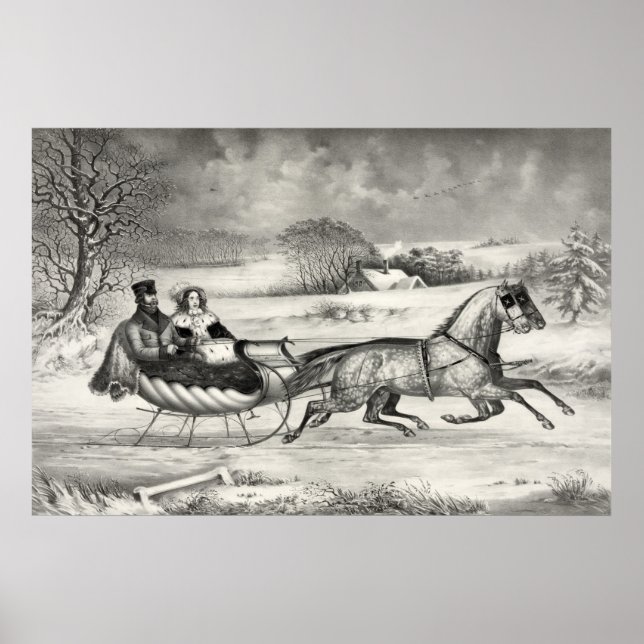 "Sleigh Ride" poster/print Poster (Front)