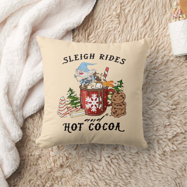 Sleigh Rides and Hot Cocoa Cushion (Blanket)