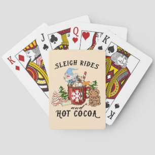 Sleigh Rides and Hot Cocoa – Scandinavian Gnome Playing Cards