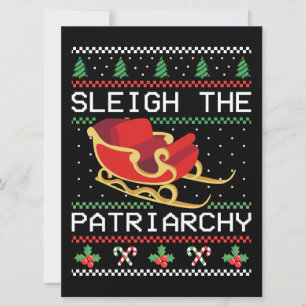 Sleigh The Patriarchy I Holiday Card