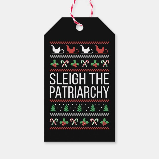 Sleigh The Patriarchy II Gift Tags (Front)