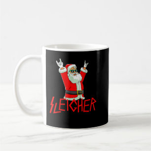 Sleigher Funny Christmas Heavy Metal Music Men Wom Coffee Mug