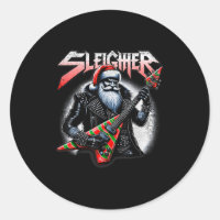 Sleigher Hail Santa Heavy Metal Christmas For Men
