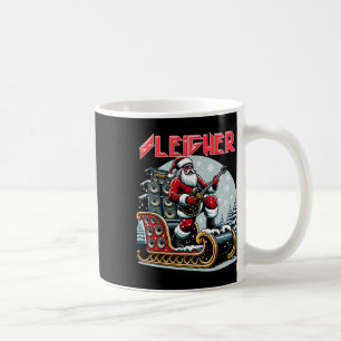 Sleigher Hail Santa Heavy Metal Christmas Rock Xma Coffee Mug
