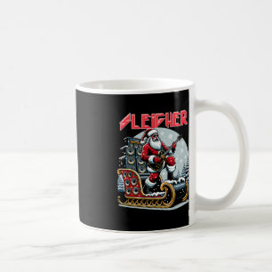 Sleigher Hail Santa Heavy Metal Christmas Rock Xma Coffee Mug