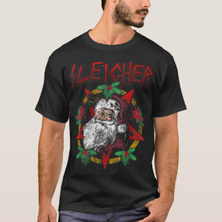 Sleigher  Heavy Metal Santa Claus  Christmas Xmas  T-Shirt