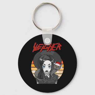 Sleigher Santa Claus Metal Christmas Funny Goth Gi Key Ring