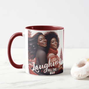 Sleighin' Sisters Festive Laughter Mug