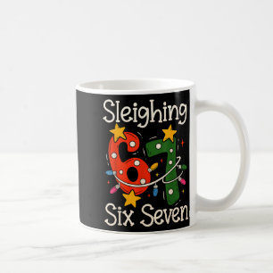 Sleighing Six Seven 67 Meme Christmas Gen Z Alpha  Coffee Mug
