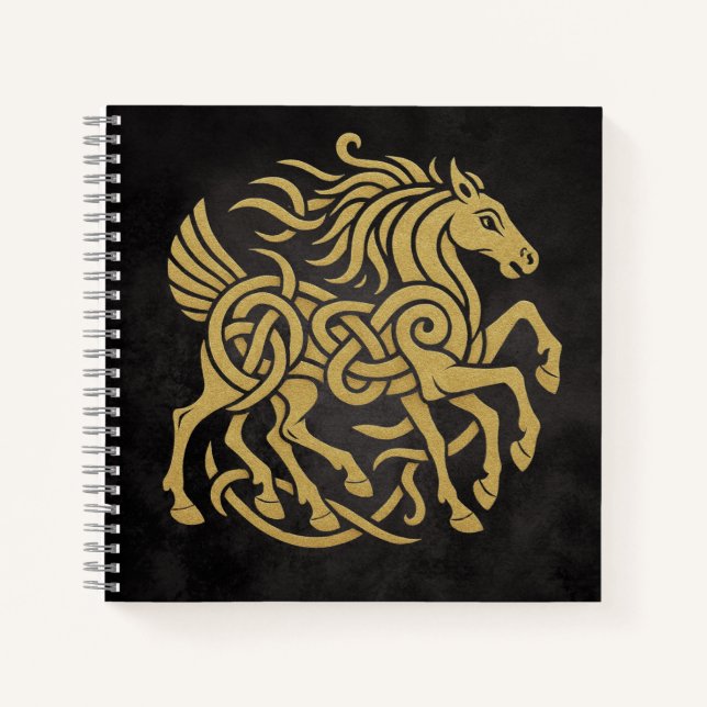 Sleipnir Eight-Legged Horse Norse Mythology Design Notebook (Front)
