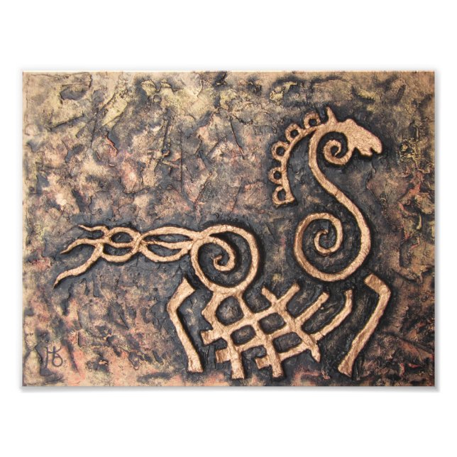 Sleipnir,  eight-legged horse of Odin Photo Print (Front)