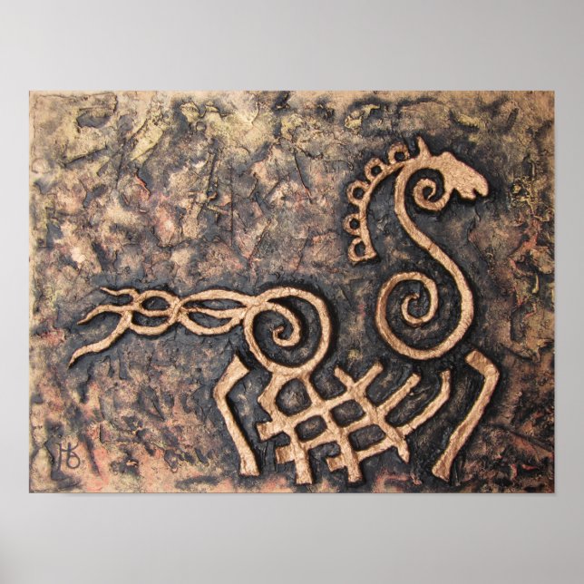 Sleipnir,  eight-legged horse of Odin Poster (Front)