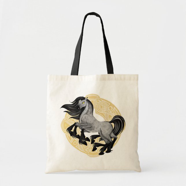 Sleipnir, Odin's 8-Legged Horse Tote Bag (Front)