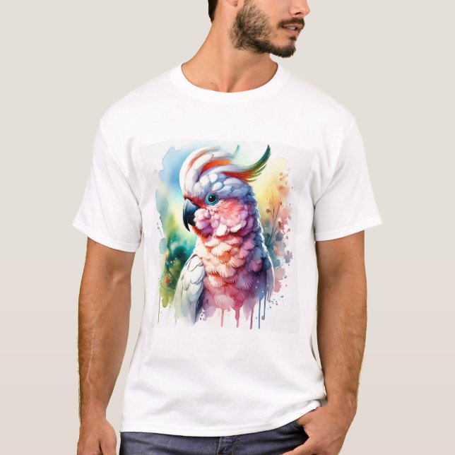 Slender billed cockatoo 120724AREF102 - Watercolor T-Shirt (Front)