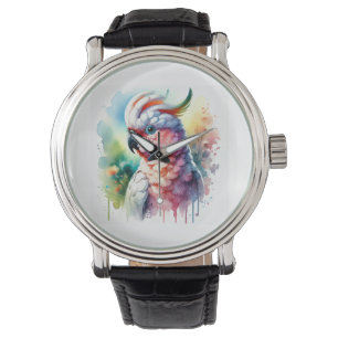 Slender billed cockatoo 120724AREF102 - Watercolor Watch