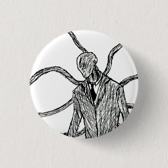 Slender-Creep 3 Cm Round Badge (Front)