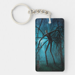Slender Man and the Lost Soul Key Ring