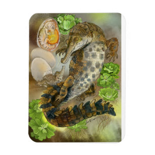 Slender Snouted Crocodile Magnet