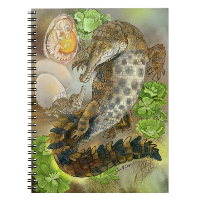 Slender Snouted Crocodile Notebook (Front)