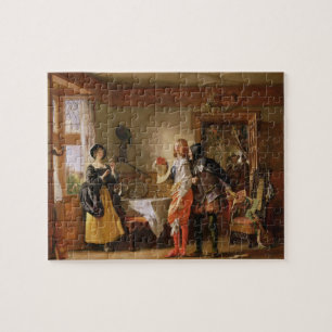 Slender, with the assistance of Shallow, Courting Jigsaw Puzzle