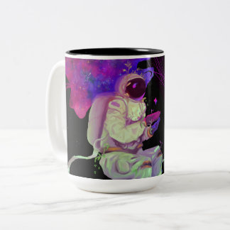 SLF Cosmic Swimmer - Bala -  Two-Tone Coffee Mug