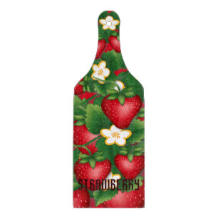 Slice and Dice Strawberry Custom Cutting Board