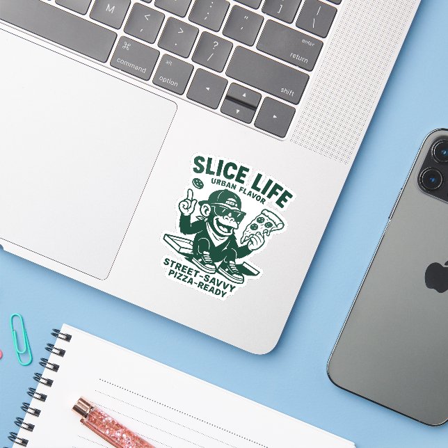 Slice Life  (Laptop w/ iPhone)
