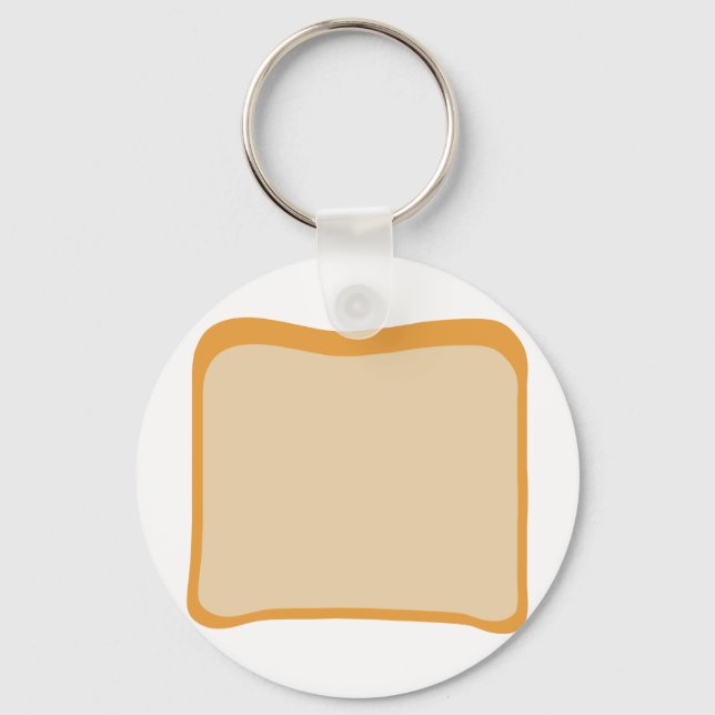 slice of bread icon key ring (Front)
