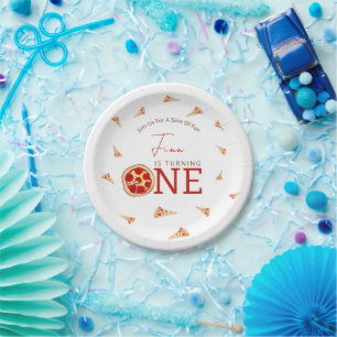 Slice Of Fun 1st Birthday  Paper Plate