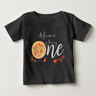 Slice of fun, first pizza birthday baby T-Shirt