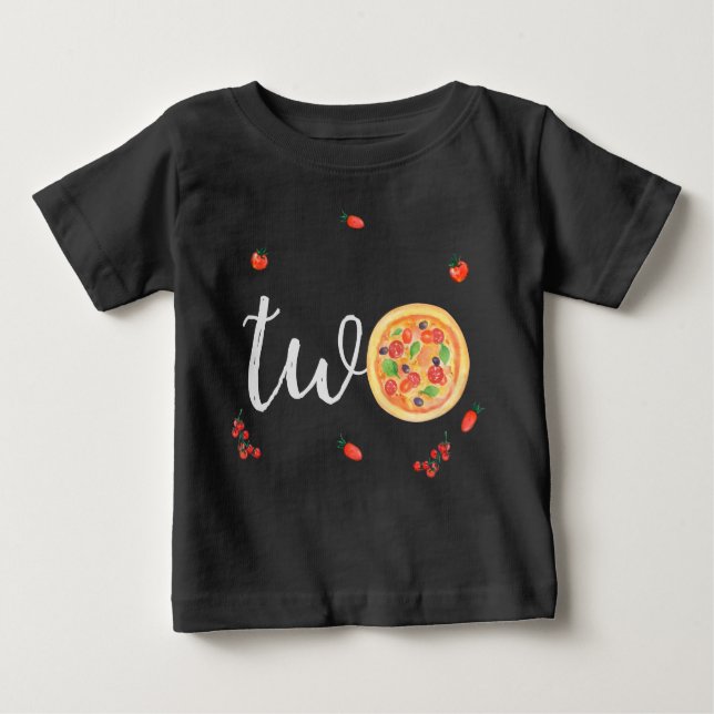 Slice of fun, second birthday baby T-Shirt (Front)