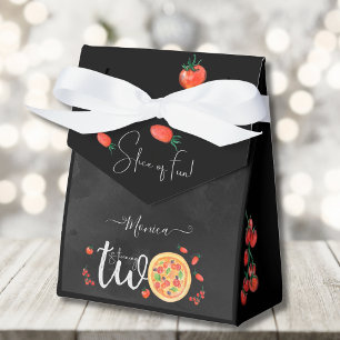 Slice of fun, second birthday favour box