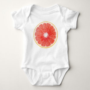 Slice of grapefruit baby bodysuit