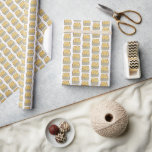Slice of Kugel Jewish Egg Noodle Casserole Wrapping Paper<br><div class="desc">Design features an original illustration of a slice of kugel, an egg noodle casserole popular in Jewish cuisine and often served on Shabbat. This foodie design is also available on other products. Lots of additional Jewish food designs are also available from this shop. Don't see what you're looking for? Need...</div>
