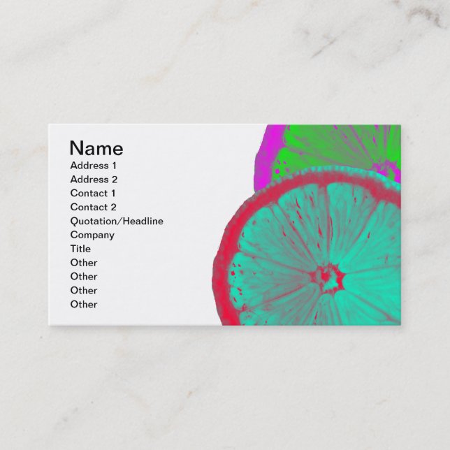 Slice of Lemon Business Card (Front)