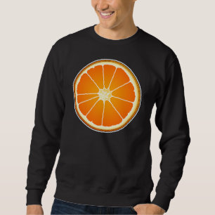 Slice Of Orange Sweatshirt Fruit Food Halloween 