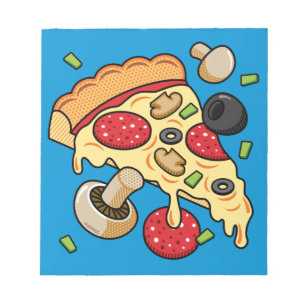 Slice of Pizza with Toppings Notepad
