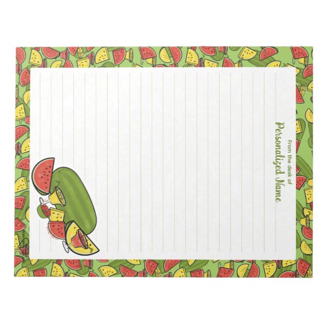 Slice of Sunshine Framed R & Y Lined Notepad (Front)