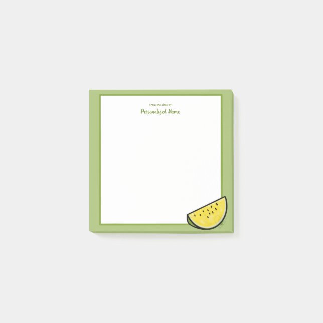 Slice of Sunshine Framed Yellow Post-it Notes (Front)