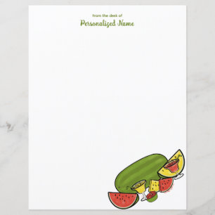 Slice of Sunshine Red & Yellow Unlined Paper Sheet